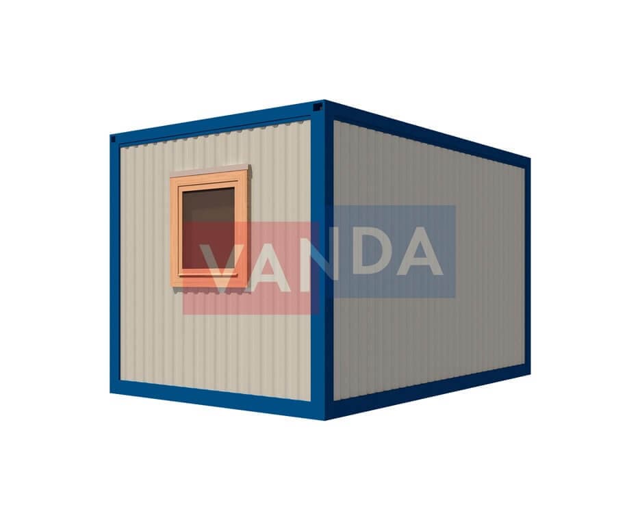 Блок контейнер металлический 4,0 x 2,4 - Вагонка деревянная