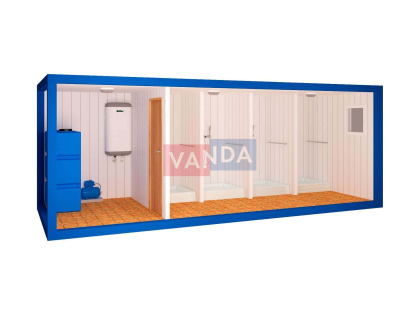 Блок контейнер сантехнический с автономным душем №2